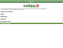 Tablet Screenshot of cotes.fr